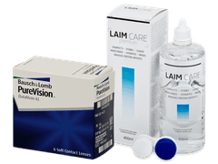 PureVision (6 lenzen) + Laim Care lenzenvloeistof 400 ml