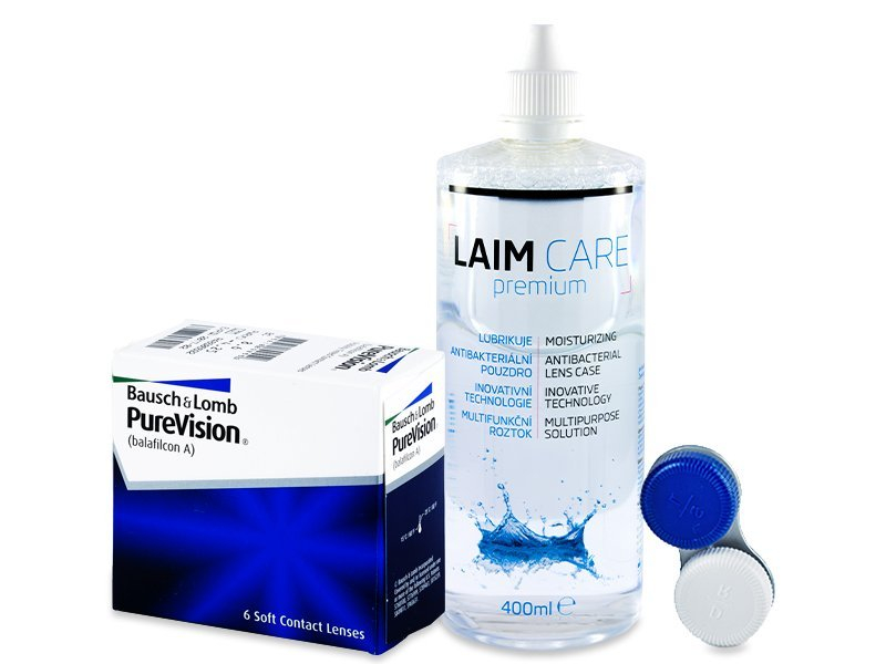 PureVision (6 lenzen) + Laim-Care 400 ml