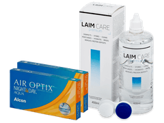 Air Optix Night and Day Aqua (2x3 lenzen) + Laim Care lenzenvloeistof 400 ml
