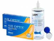 Air Optix Night and Day Aqua (2x3 lenzen) + Laim-Care 400 ml