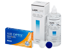 Air Optix Night and Day Aqua (6 lenzen) + Laim-Care 400 ml