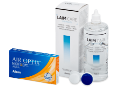 Air Optix Night and Day Aqua (6 lenzen) + Laim-Care 400 ml