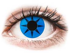 Blauwe Blue Star contactlenzen - ColourVue Crazy (2 kleurlenzen)