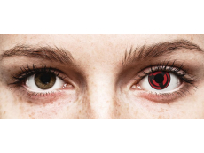 Rood en Zwarte Kakashi contactlenzen - ColourVue Crazy (2 kleurlenzen)