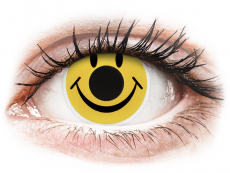 Gele Smiley contactlenzen - ColourVue Crazy (2 kleurlenzen)