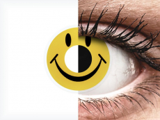 Gele Smiley contactlenzen - ColourVue Crazy (2 kleurlenzen)
