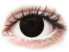 Zwarte BlackOut contactlenzen - met sterkte - ColourVue Crazy (2 kleurlenzen)