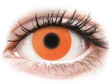 Oranje Crazy Glow contactlenzen - ColourVUE (2 kleurlenzen)