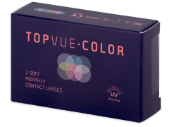 Turquoise contactlenzen - met sterkte - TopVue Color (2 kleurlenzen)