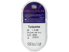 Turquoise contactlenzen - TopVue Color (2 kleurlenzen)