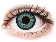 Blauwe Aqua contactlenzen - met sterkte - ColourVUE Glamour (2 kleurlenzen)