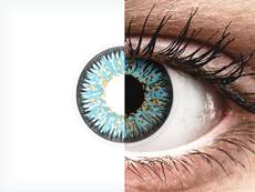 Blauwe Aqua contactlenzen - met sterkte - ColourVUE Glamour (2 kleurlenzen)