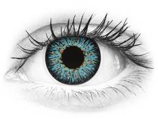 Blauwe Aqua contactlenzen - met sterkte - ColourVUE Glamour (2 kleurlenzen)