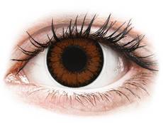 Bruine Pretty Hazel contactlenzen - met sterkte - ColourVUE BigEyes (2 kleurlenzen)