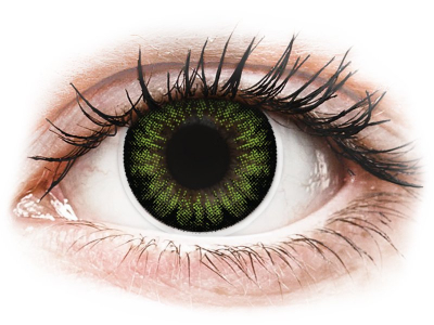 Groene Party Green contactlenzen - ColourVUE BigEyes (2 kleurlenzen)