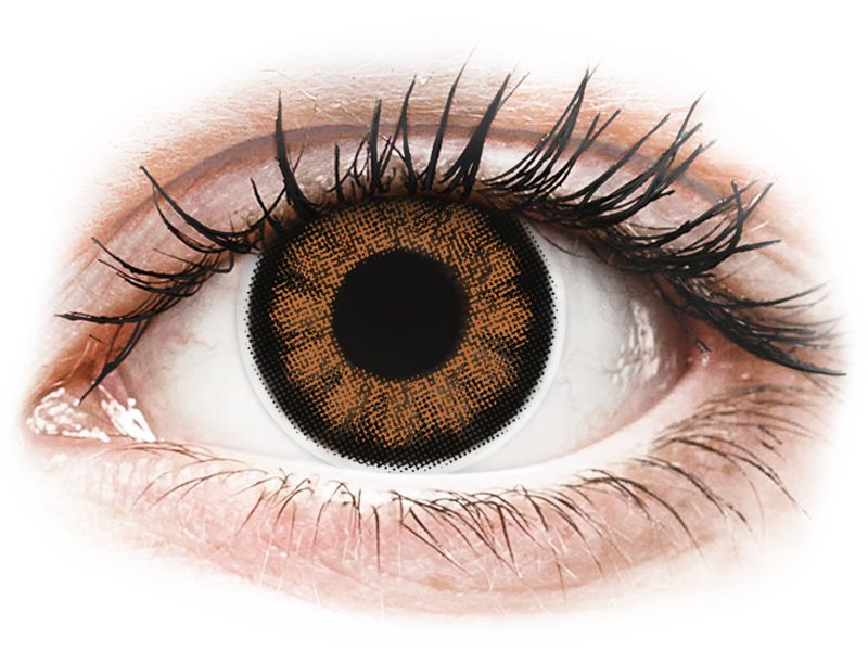 Bruine Sexy Brown contactlenzen - met sterkte - ColourVUE BigEyes (2 kleurlenzen)