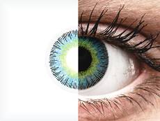 Geel en Blauwe contactlenzen - met sterkte - ColourVUE Fusion (2 kleurlenzen)