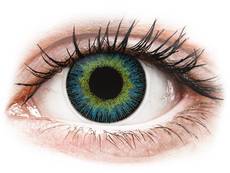 Geel en Blauwe contactlenzen - ColourVUE Fusion (2 kleurlenzen)
