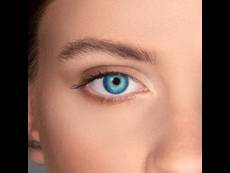 Blauwe Brilliant Blue contactlenzen - met sterkte - Air Optix Colors (2 kleurlenzen)