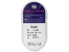 Violet contactlenzen - met sterkte - TopVue Color (2 kleurlenzen)
