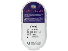 Violette contactlenzen - TopVue Color (2 kleurlenzen)
