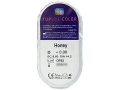 Bruine Honey contactlenzen - TopVue Color (2 kleurlenzen)