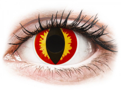 Rood en Gele Dragon Eyes contactlenzen - ColourVue Crazy (2 gekleurde daglenzen)