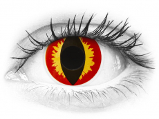 Rood en Gele Dragon Eyes contactlenzen - ColourVue Crazy (2 gekleurde daglenzen)