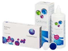 Biofinity Toric (6 lenzen) + Gelone 360 ml