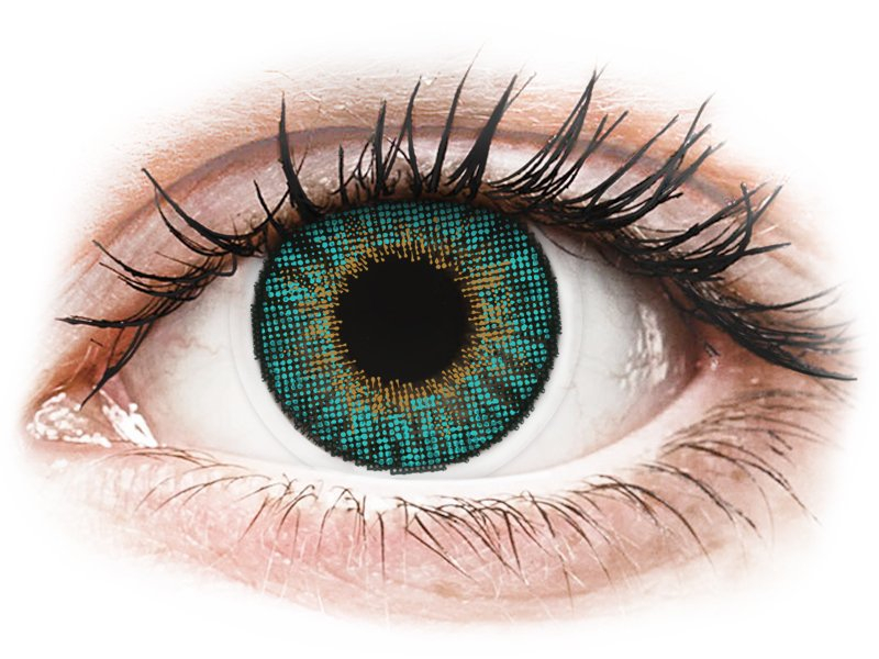 Turquoise contactlenzen - met sterkte - Air Optix Colors (2 kleurlenzen)