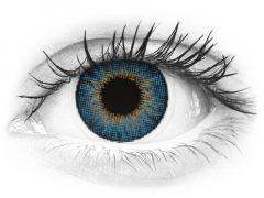 Blauwe True Sapphire contactlenzen - met sterkte - Air Optix Colors (2 kleurlenzen)
