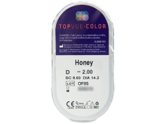 Honey contactlenzen - met sterkte - TopVue Color (2 kleurlenzen)