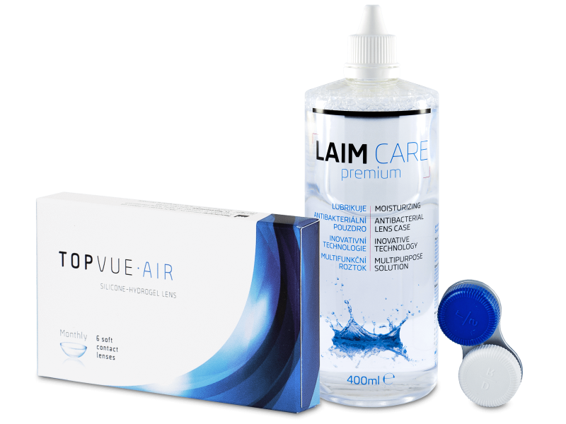 TopVue Air (6 lenzen) + Laim-Care 400 ml