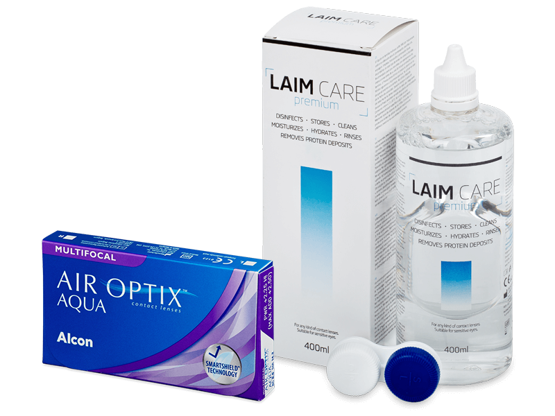 Air Optix Aqua Multifocal (6 lenzen) + Laim Care 400 ml