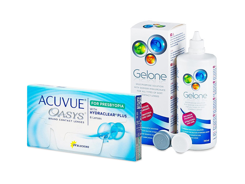 Acuvue Oasys for Presbyopia (6 lenzen) + Gelone 360 ml