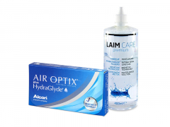 Air Optix plus HydraGlyde (3 lenzen) + Laim-Care 400 ml