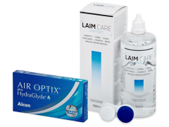 Air Optix plus HydraGlyde (3 lenzen) + Laim-Care 400 ml