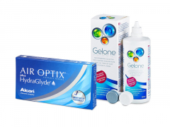 Air Optix plus HydraGlyde (6 lenzen) + Gelone 360 ml