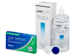 Air Optix plus HydraGlyde for Astigmatism (3 lenzen) + Laim-Care 400 ml