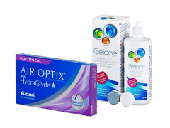 Air Optix plus HydraGlyde Multifocal (3 lenzen) + Gelone 360 ml