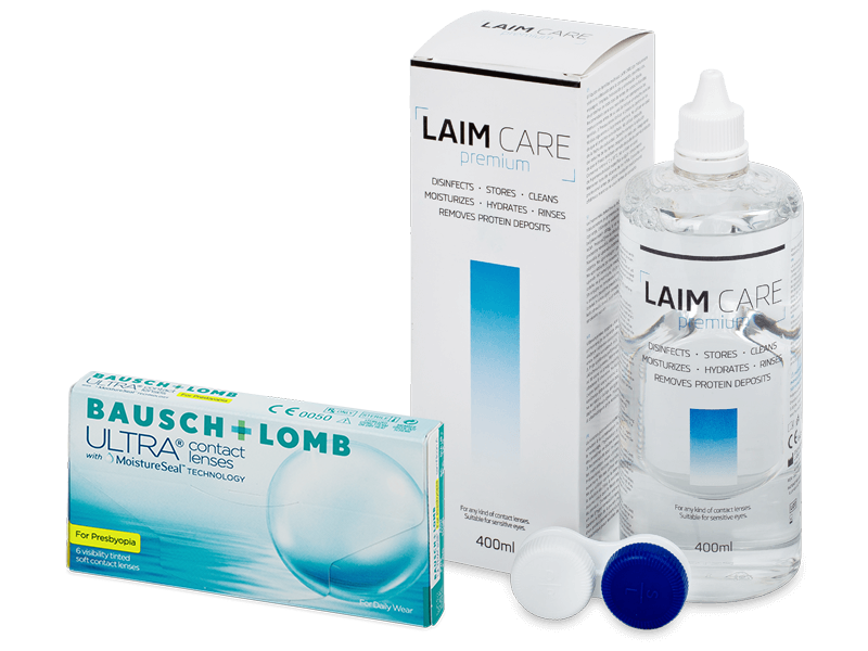Bausch + Lomb ULTRA for Presbyopia (6 lenzen) + Laim-Care 400 ml