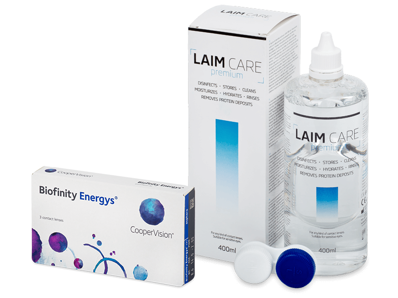 Biofinity Energys (3 lenzen) + Laim-Care 400 ml