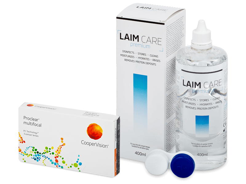 Proclear Multifocal (3 lenzen) + Laim-Care 400 ml