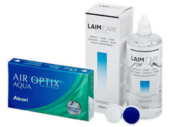Air Optix Aqua (6 lenzen) + Laim Care lenzenvloeistof 400 ml