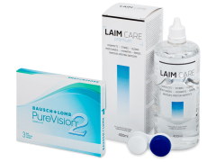 PureVision 2 (3 lenzen) + Laim-Care 400 ml