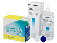 PureVision 2 for Presbyopia (6 lenzen) + Laim Care lenzenvloeistof 400 ml