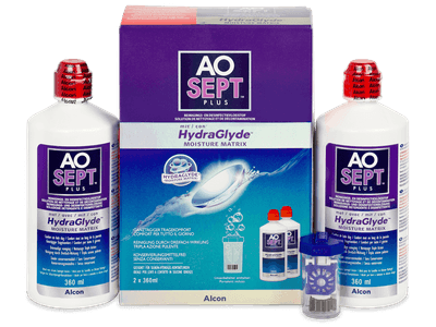 AO SEPT PLUS HydraGlyde Lenzenvloeistof 2 x 360 ml