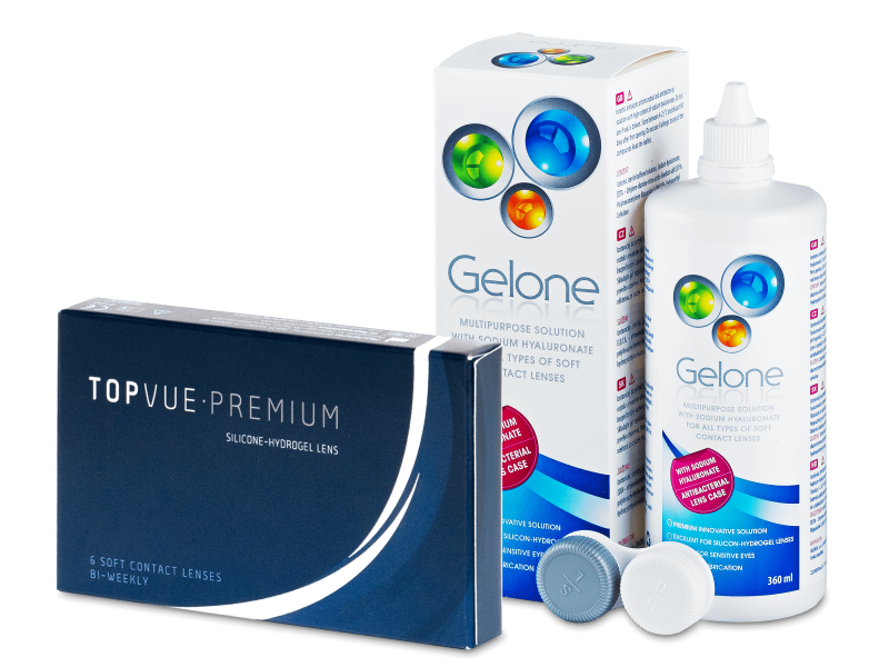 TopVue Premium (6 lenzen) + Gelone 360 ml