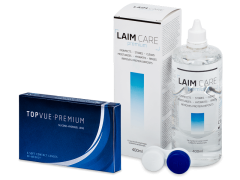 TopVue Premium (6 lenzen) + Laim-Care 400 ml