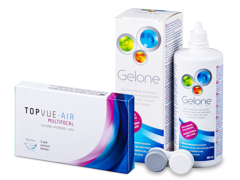 TopVue Air Multifocal (3 lenzen) + Gelone vloeistof